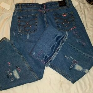 Echo jeans w pink jewels #6